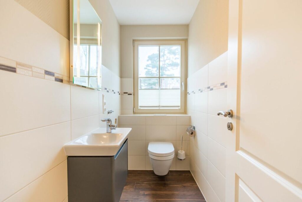 Im EG verfügt das Ferienhaus 4 Jahreszeiten auch noch über ein Gäste WC